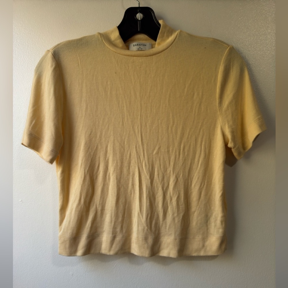 Aritzia Babaton Women’s Gonzalo Pale Yellow Sz M
